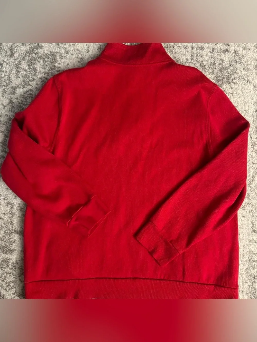 Le Tigre Red Quarter Zip Sweater Size XL